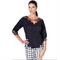 Geometric Tulle Illusion Crinkle Top - T403